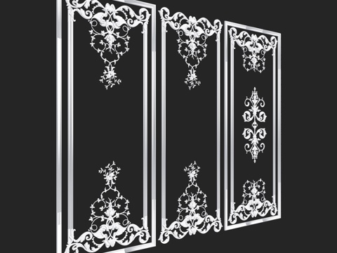  RosLepnina出品 ASSOL 系列边框 4-5-6号3d模型 