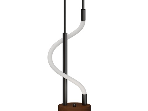  台灯 Dahlia 黑色 08040-T,19 OM3d模型 