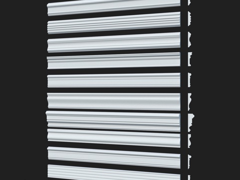  LepGrand光滑装饰线条套装313d模型 