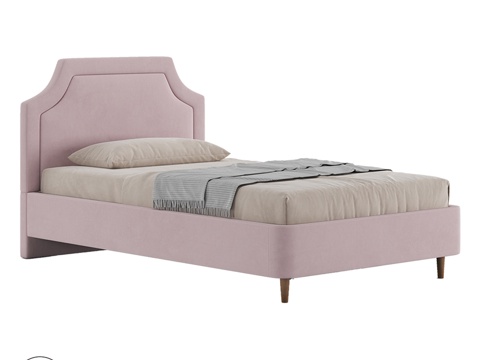 OM床 LESTER 带腿款3d模型