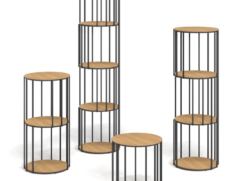  (OM) MANO FACTORY LACKY书柜3d模型 