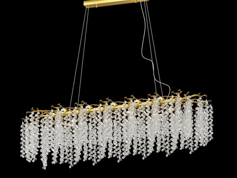  金色吊灯 07879-120.33 OM3d模型 