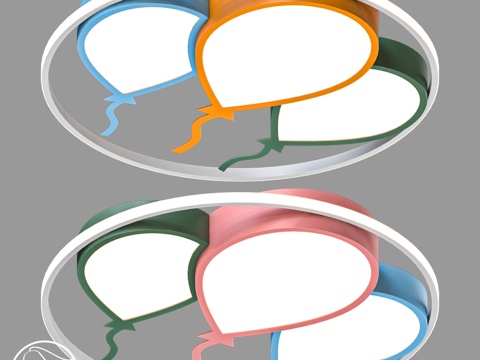  LampsShop.ru PL3232 儿童气球吊灯3d模型3d模型 