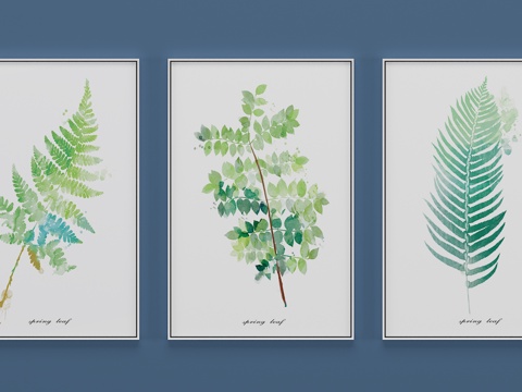  现代装饰画 壁画 挂画3d模型 