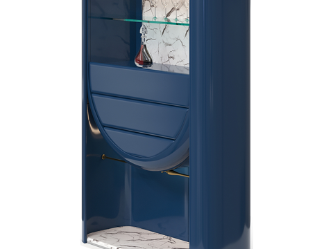  现代简约装饰柜 装饰柜 酒柜 边柜 矮柜3d模型 