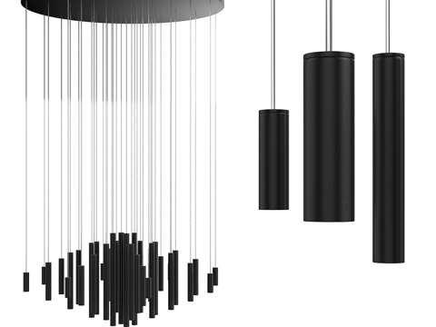  长吊灯吊灯 Lena Smith Rhombus l3d模型 