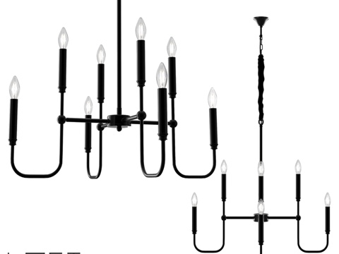  LoftDesigne 1056款吊灯3d模型 