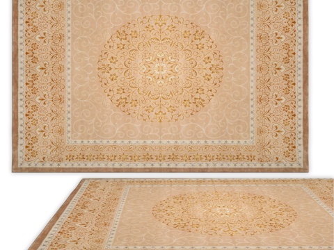  安西地毯（编号2446）3d模型 