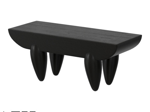  LoftDesigne 60964型号咖啡桌3d模型 