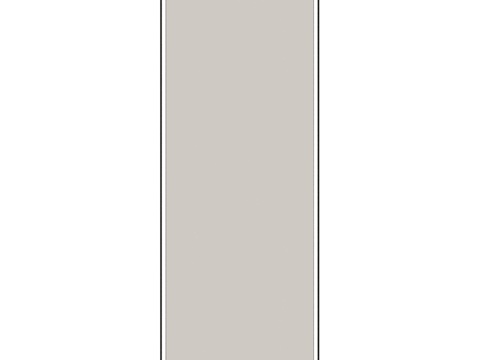  带背光的矩形黑色镜子3d模型 