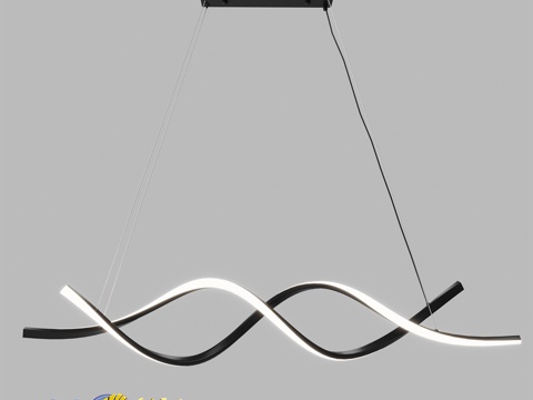  OM线性吊灯Lussole LSP-71633d模型 