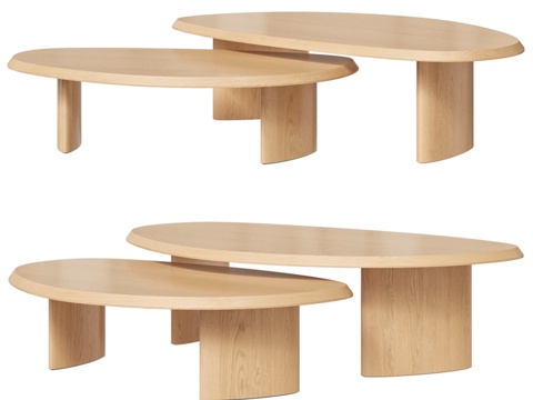  Maiden Home Vestry 嵌套式咖啡桌3d模型 