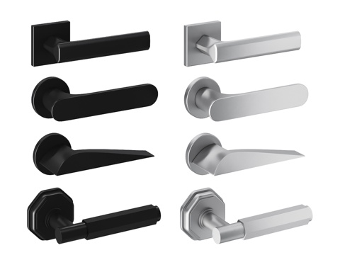  PROFILDOORS门把手套装No.53d模型 