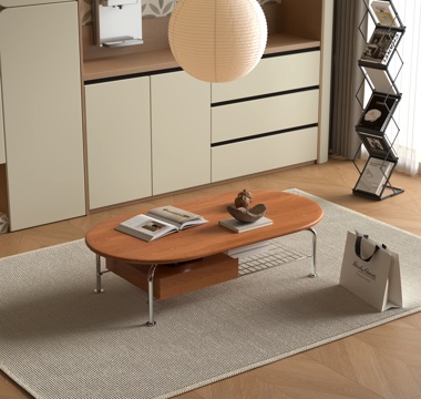  现代茶几su模型 