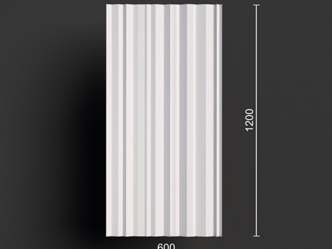  面板091 (1200x600x36)3d模型3d模型 