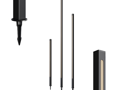  景观灯杆 O440FL-L12GF3K, O440FL-L13d模型 