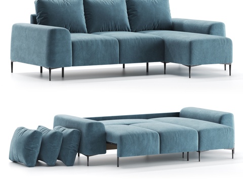  OM转角沙发Trento3d模型 