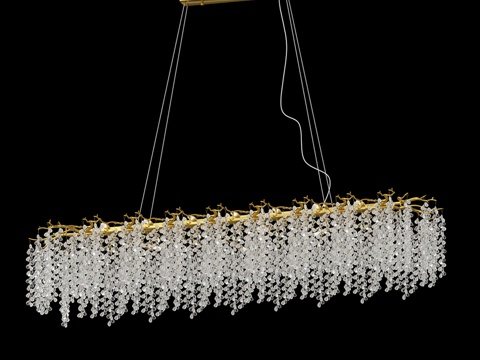  水晶吊灯 金色 07879-150.33 OM3d模型 