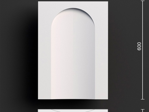  面板090 1 (600x430x40)3d模型 