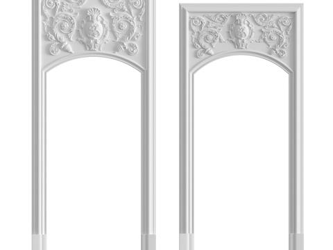  开口第4号与第5号3d模型 