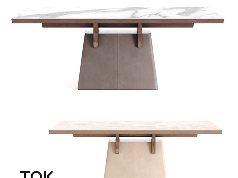  (OM) 餐桌系列 Wedge Tok 家具3d模型 