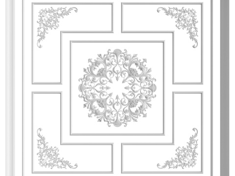  天花板组合 No. 363d模型 