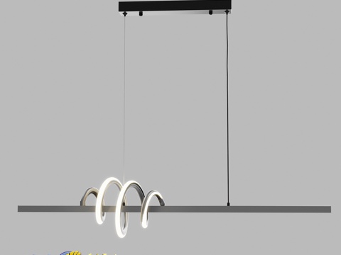 OM线性吊灯Lussole LSP-71653d模型 