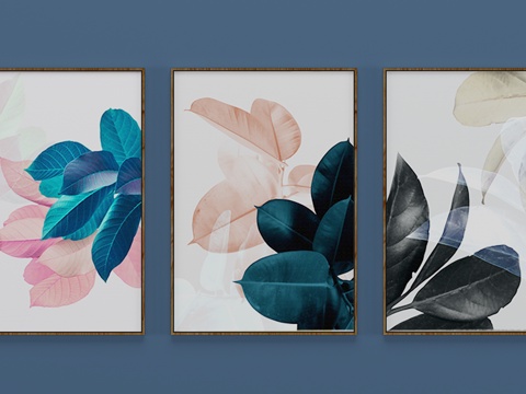  现代装饰画 挂画 壁画3d模型 