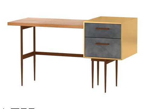  LoftDesigne 6704型号办公桌3d模型 