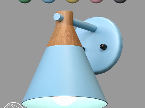  LampsShop.ru B4092 壁灯 北欧风 A3d模型 