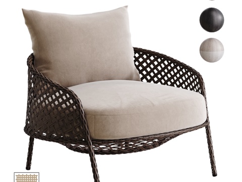  OM扶手椅萨沃纳3d模型 