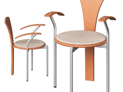  现代单椅3d模型 