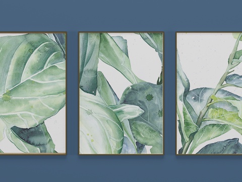  现代装饰画 挂画 壁画3d模型 