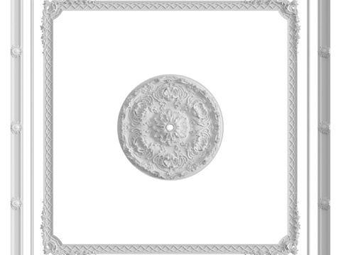  天花板构图第38号3d模型 