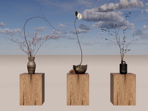 书籍 陈设饰品 架子 摆件 饰品 玩具su模型