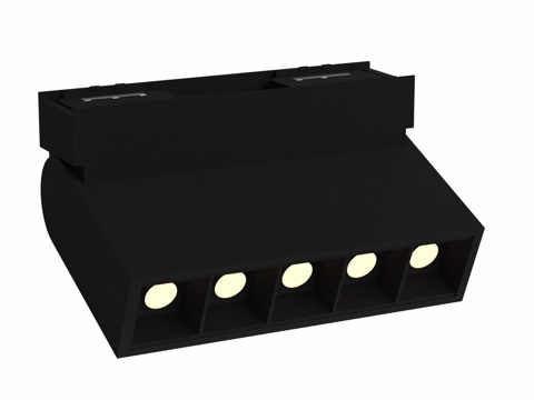  超薄轨道灯 ZeepDeep 平面灯，旋转款3d模型 