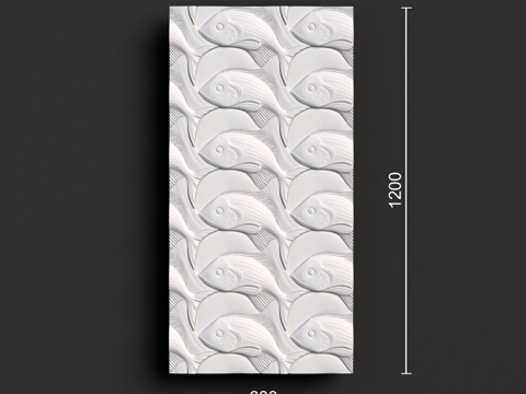  Panel 098 (600x1200x40)3d模型 