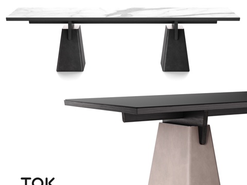  (OM)餐桌系列Wedge 2 Tok家具3d模型 