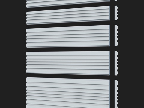  LepGrand光滑装饰线条。35包3d模型 