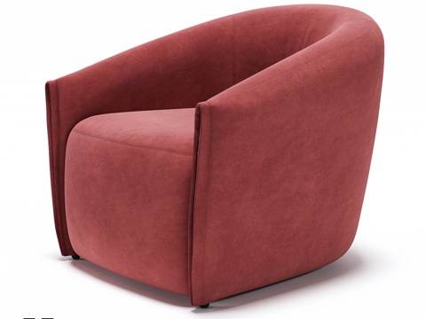  OM扶手椅沃皮款3d模型 