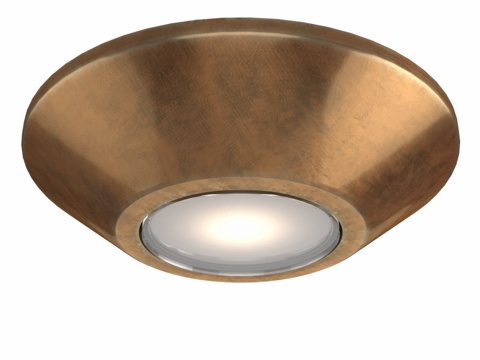  Covali PL-31122 黄铜嵌入式吸顶灯3d模型 
