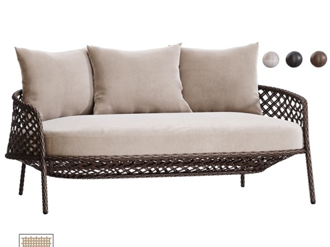  OM沙发Lounge Savona3d模型 