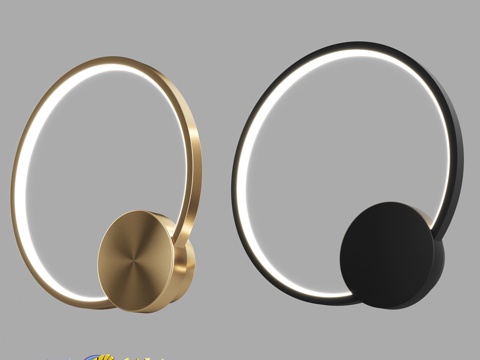  OM壁灯Lussole LSP-7108, LSP-71093d模型 