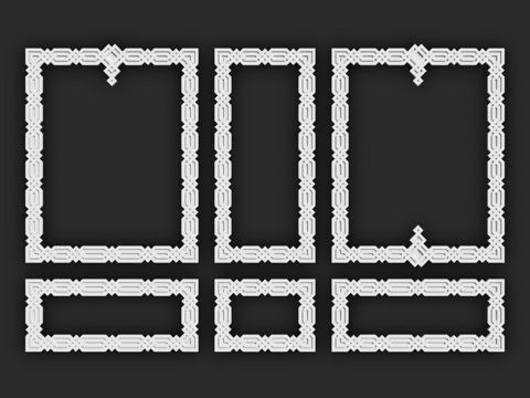  迪卡特画框-363d模型 