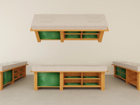  服装店叠装台流水台饰品台3d模型 