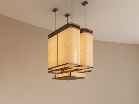 现代轻奢吊灯 大型吊灯 餐厅吊灯 复古吊灯 艺术吊灯su模型