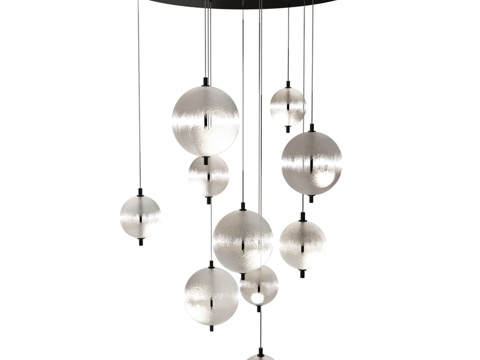 球形悬挂式吊灯3d模型