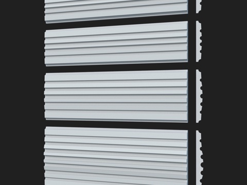  LepGrand光滑装饰线条套装343d模型3d模型 