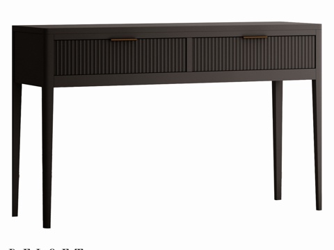  带2个Libro抽屉的边桌3d模型 