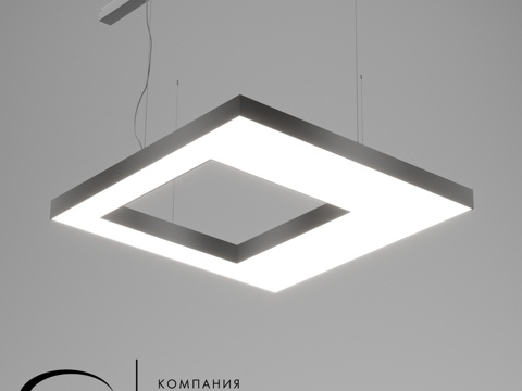  ART-S(N)-方形H柔性灯 1000x10003d模型 